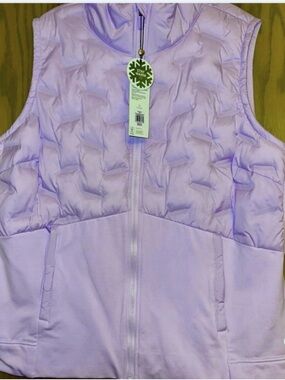 CALIA by Carrie Underwood Lavender Quilted Vest